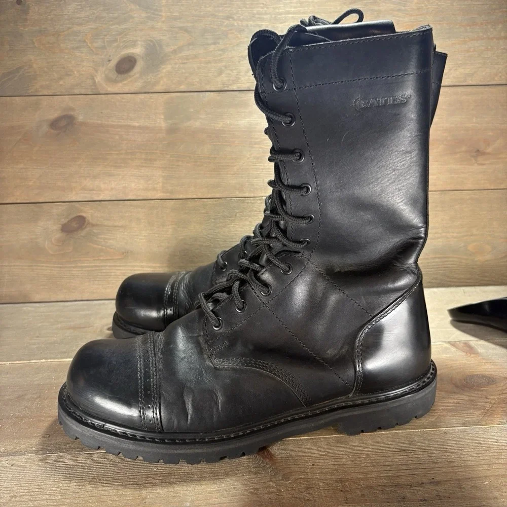 bates paratrooper mens size 12 shoes black leather tall combat military boots